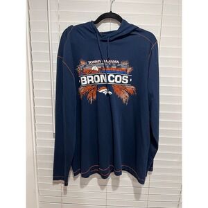 Tommy Bahama Denver Broncos Hoodie Mens XL Long Sleeve NFL Football